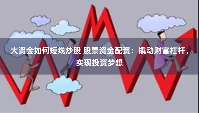 大资金如何短线炒股 股票资金配资：撬动财富杠杆，实现投资梦想